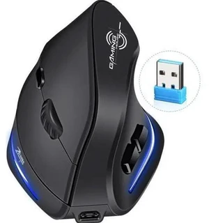 ECHTPower Ergonomic Wireless Mouse, Vertical Mouse with Adjustable DPI 2400/1600/1000, Rechargeable Mice with LED Light, Ergo Mouse for Laptop/PC/Windows/macOS ECHTPower Ergonomic Wireless Mouse, Vertical Mouse with Adjustable DPI 2400/1600/1000, Rechargeable Mice with LED Light, Ergo Mouse for Laptop/PC/Windows/macOS