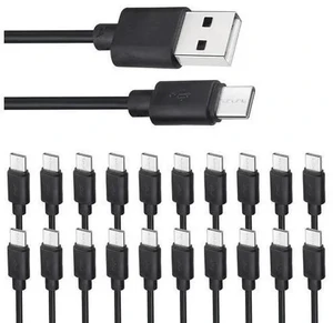 USB C Cable Bulk 20-Pack Type C Charger Cord 3.3ft Multipack USB C Cable Bulk 20-Pack Type C Charger Cord 3.3ft Multipack