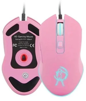 Pink Computer Mouse Colorful Backlit Gaming Mice Optical Wired Fashion Sailor Moon Mouse Girl Mause 3200DPI For Laptop Pink Computer Mouse Colorful Backlit Gaming Mice Optical Wired Fashion Sailor Moon Mouse Girl Mause 3200DPI For Laptop
