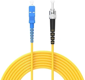 50Meters 165ft LSZH SC/UPC-ST/UPC Single-Mode Fiber Optic Cable SC to ST OS2 Jumper Optical Patch Cord Simplex 9/125um SC-ST 50Meters 165ft LSZH SC/UPC-ST/UPC Single-Mode Fiber Optic Cable SC to ST OS2 Jumper Optical Patch Cord Simplex 9/125um SC-ST