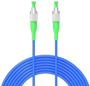 Fiber Optic Internet Cable FC/APC to FC/APC Armored Single Mode Simplex - 9/125um 10Meters/32ft Fiber Optic Jumper Optical Patch Cord -OS1/OS2 Compatible, LSZH Blue Fiber Optic Internet Cable FC/APC to FC/APC Armored Single Mode Simplex - 9/125um 10Meters/32ft Fiber Optic Jumper Optical Patch Cord -OS1/OS2 Compatible, LSZH Blue
