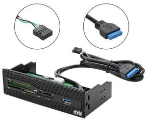 5.25 front panel USB 3.0 Internal Card Reader Media Dashboard PC Front Panel All In 1 Card Readers Support CF XD MS M2 TF SD 5.25 front panel USB 3.0 Internal Card Reader Media Dashboard PC Front Panel All In 1 Card Readers Support CF XD MS M2 TF SD