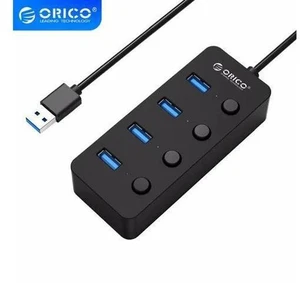 4 Port USB 3.0 HUB With Individual Power Switches Multi USB Splitter OTG Adapter for PC Computer Laptop Accessories 4 Port USB 3.0 HUB With Individual Power Switches Multi USB Splitter OTG Adapter for PC Computer Laptop Accessories