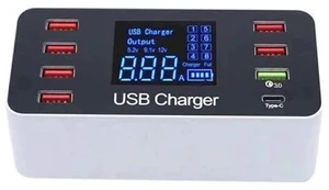 8 Port Multi Fast Usb Charger Quick Charge 3.0 Multiple Usb Phone Charging Station Universal Usb Hub Charger Qc 3.0 Led Displa 8 Port Multi Fast Usb Charger Quick Charge 3.0 Multiple Usb Phone Charging Station Universal Usb Hub Charger Qc 3.0 Led Displa