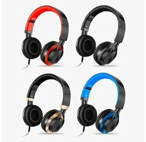 3.5mm Wired Headphone Foldable Portable Adjustable Headset Bass HiFi Sound Music Stereo Earphone for IPhone PC 3.5mm Wired Headphone Foldable Portable Adjustable Headset Bass HiFi Sound Music Stereo Earphone for IPhone PC