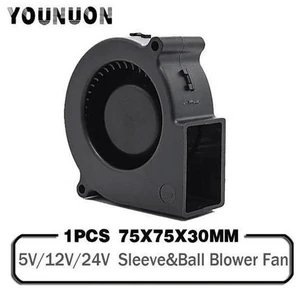1PCS 7530 DC 5V 12V 24V Projector Blower Centrifugal Fan Cooling Fan 7CM Fan 75x75x30mm Blower Cooler Fan 5V USB Blower Fan 1PCS 7530 DC 5V 12V 24V Projector Blower Centrifugal Fan Cooling Fan 7CM Fan 75x75x30mm Blower Cooler Fan 5V USB Blower Fan