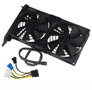 Desktop Computer VGA Cooler Dual 9CM 8CM Quiet Chassis PCI Bracket Graphics Card Cooling Triple Fan Partner 90mm 80MM Desktop Computer VGA Cooler Dual 9CM 8CM Quiet Chassis PCI Bracket Graphics Card Cooling Triple Fan Partner 90mm 80MM