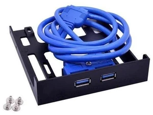 3.5 Inch USB 3.0 Front Panel Floppy Disk Bay With 2 Port USB 3.0 Hub 20 Pin Connector For Desktop Computer 3.5 Inch USB 3.0 Front Panel Floppy Disk Bay With 2 Port USB 3.0 Hub 20 Pin Connector For Desktop Computer