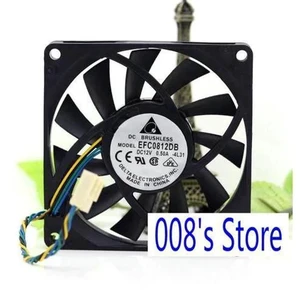 Radiator CPU Cooler Fan For Server Computer EFC0812DB 8CM 80MM 8015 80*80*15MM 12V 0.5A 4 Wire PWM Cooling 400010%RPM Radiator CPU Cooler Fan For Server Computer EFC0812DB 8CM 80MM 8015 80*80*15MM 12V 0.5A 4 Wire PWM Cooling 400010%RPM