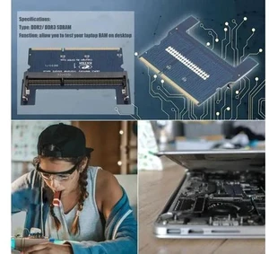 DDR2/DDR3 Laptop SO DIMM to Desktop DIMM Adapter Memory RAM Adapter Card Computer Component Accessory Add On Cards DDR2/DDR3 Laptop SO DIMM to Desktop DIMM Adapter Memory RAM Adapter Card Computer Component Accessory Add On Cards