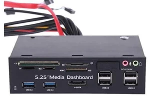 Card Reader USB 3.0 Front Panel Media Dashboard Multi-Function Front Panel Card Reader USB 2.0 and USB 3.0 5.25" Card Reader USB 3.0 Front Panel Media Dashboard Multi-Function Front Panel Card Reader USB 2.0 and USB 3.0 5.25"