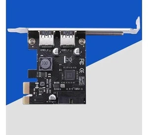 2 Port USB 3.0 PCI-e x1 Expansion Card PCI Express Adapter for Desktop 2 Port USB 3.0 PCI-e x1 Expansion Card PCI Express Adapter for Desktop