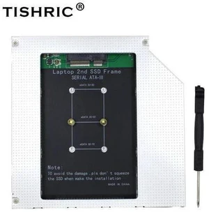 12.7mm Caddy MSATA 2nd HDD SSD Hard Drive Disk to SATA 3 Enclosure Adapter For Laptop DVD-ROM Optibay Aluminium Case Box 12.7mm Caddy MSATA 2nd HDD SSD Hard Drive Disk to SATA 3 Enclosure Adapter For Laptop DVD-ROM Optibay Aluminium Case Box