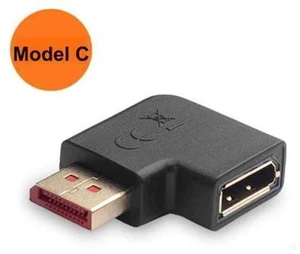 90-degree Displayport cable adapter Dp male to female left right angled Displayport cable Upward downward displayport adapter 90-degree Displayport cable adapter Dp male to female left right angled Displayport cable Upward downward displayport adapter