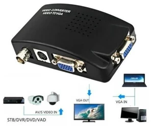 Converter S-Video VGA to VGA HD 1080P Video Converter Adapter for PC Projector Monitor Converter S-Video VGA to VGA HD 1080P Video Converter Adapter for PC Projector Monitor