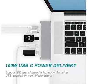 USB C Hub, Best Mac Type-C Dual Hub Adapter with Hub 3.0 TF SD Reader Slot PD for MacBook Pro/Air 2020 for phone Surface USB C Hub, Best Mac Type-C Dual Hub Adapter with Hub 3.0 TF SD Reader Slot PD for MacBook Pro/Air 2020 for phone Surface