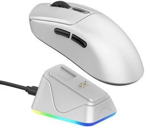 NEX Pro Wireless Gaming Mouse with RGB Charging Dock | PixArt PAW3950, 65g, 8000Hz Polling, 42K DPI, Tri-Mode, Rechargeable, Online Software NEX Pro Wireless Gaming Mouse with RGB Charging Dock | PixArt PAW3950, 65g, 8000Hz Polling, 42K DPI, Tri-Mode, Rechargeable, Online Software