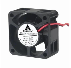 2Pcs DC 24V 2 Pin Ball Bearing 40mm Mini Small PC CPU Cooling Fan Cooler 40x40x20mm 4020 2Pcs DC 24V 2 Pin Ball Bearing 40mm Mini Small PC CPU Cooling Fan Cooler 40x40x20mm 4020