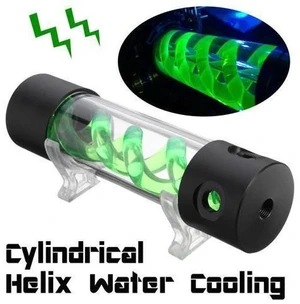Reservoir Water Tank G1/4 200mm For Computer PC Liquid Cooling T-Virus Helix Suspension Water Cooling Reservoir Water Tank G1/4 200mm For Computer PC Liquid Cooling T-Virus Helix Suspension Water Cooling