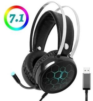 7.1 Gaming Headset with Microphone Headphones Surround Sound USB Wired Gamer Earphone for PC Computer Xbox One PS4 RGB Light 7.1 Gaming Headset with Microphone Headphones Surround Sound USB Wired Gamer Earphone for PC Computer Xbox One PS4 RGB Light