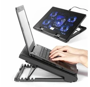Cooling Cooler Pad Stand 5 Fan 2 USB Computer Mat for 11"-17" Notebook Cooling Cooler Pad Stand 5 Fan 2 USB Computer Mat for 11"-17" Notebook