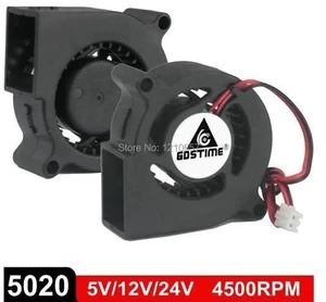 2Pcs/Lot 5020 Blower DC 5V 12V 24V Centrifugal Turbine Fan 50mm x 20mm 5cm 2Pin Cooling Cooler 2Pcs/Lot 5020 Blower DC 5V 12V 24V Centrifugal Turbine Fan 50mm x 20mm 5cm 2Pin Cooling Cooler
