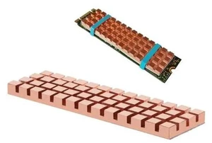 Copper Heatsink Cooler Heat Sink Thermal Conductive Adhesive for M.2 NGFF 2280 PCI-E NVME SSD 70x20MM Thickness 1.5/2/3/4MM Copper Heatsink Cooler Heat Sink Thermal Conductive Adhesive for M.2 NGFF 2280 PCI-E NVME SSD 70x20MM Thickness 1.5/2/3/4MM