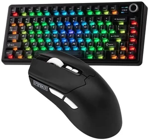 X Aula F75 MAX Wireless Mechanical Keyboard with TFT Screen and Knob+Click Lite Wireless Gaming Mouse X Aula F75 MAX Wireless Mechanical Keyboard with TFT Screen and Knob+Click Lite Wireless Gaming Mouse