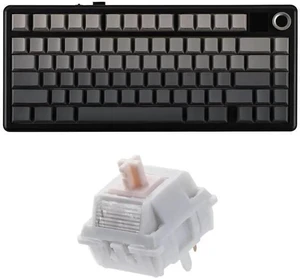 X Aula F75 MAX Wireless Mechanical Keyboard with TFT Screen and Knob+Cream Marble 47gf Gaming Keyboard Switches X Aula F75 MAX Wireless Mechanical Keyboard with TFT Screen and Knob+Cream Marble 47gf Gaming Keyboard Switches