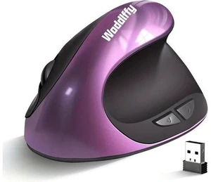 Ergonomic Mouse Wireless Vertical Mouse Right Handed Small Mouse with 6 Buttons 1000/1200/1600 for Laptop Desktop PC MacBookPurple AA Ergonomic Mouse Wireless Vertical Mouse Right Handed Small Mouse with 6 Buttons 1000/1200/1600 for Laptop Desktop PC MacBookPurple AA