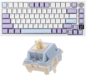 Ajazz AK820 Pro 75% Wireless Mechanical Keyboard with TFT Smart Display&Knob+Sorane 39gf Gaming Keyboard Switches Set Ajazz AK820 Pro 75% Wireless Mechanical Keyboard with TFT Smart Display&Knob+Sorane 39gf Gaming Keyboard Switches Set