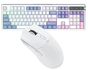 TH108 PRO Full Size Mechanical Keyboard with Screen & Knob+Click Gaming Mouse Wireless 2.4Ghz/Bluetooth/Type-C TH108 PRO Full Size Mechanical Keyboard with Screen & Knob+Click Gaming Mouse Wireless 2.4Ghz/Bluetooth/Type-C