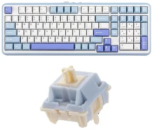 TH99 Tri-Mode Wireless Mechanical Keyboard with 8000mAh Battery+Sorane 39gf Gaming Keyboard Switches Set TH99 Tri-Mode Wireless Mechanical Keyboard with 8000mAh Battery+Sorane 39gf Gaming Keyboard Switches Set