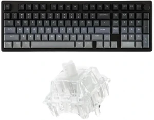 Galaxy100 Lite QMK/VIA Gaming Keyboard with 8000mAh Battery and Numpad+Crystal Tactile Silent Mechanical Keyboard Switches Set Galaxy100 Lite QMK/VIA Gaming Keyboard with 8000mAh Battery and Numpad+Crystal Tactile Silent Mechanical Keyboard Switches Set
