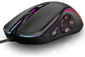 WISDUM Gaming Mouse USB Wired, RGB Backlit PC Mouse Computer Mice with 14 RGB LED Modes, 7200 DPI Adjustable, 10 Programmable Buttons, Ergonomic USB Optical Mouse for Windows MacOS Laptop Gamer WISDUM Gaming Mouse USB Wired, RGB Backlit PC Mouse Computer Mice with 14 RGB LED Modes, 7200 DPI Adjustable, 10 Programmable Buttons, Ergonomic USB Optical Mouse for Windows MacOS Laptop Gamer