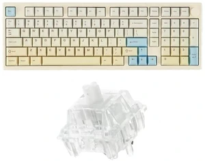 Galaxy100 Lite QMK/VIA Gaming Keyboard with 8000mAh Battery and Numpad+Crystal Tactile Silent Mechanical Keyboard Switches Set Galaxy100 Lite QMK/VIA Gaming Keyboard with 8000mAh Battery and Numpad+Crystal Tactile Silent Mechanical Keyboard Switches Set