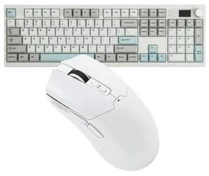 QK108 Full Size Mechanical Keyboard with Screen & Knob+Click Gaming Mouse Wireless 2.4Ghz/Bluetooth/Type-C QK108 Full Size Mechanical Keyboard with Screen & Knob+Click Gaming Mouse Wireless 2.4Ghz/Bluetooth/Type-C