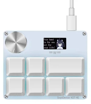 K07-HE Rapid Trigger Hall Effect Music Rhythm Game Keyboard Macro Keypad with Magnetic Linear Switch K07-HE Rapid Trigger Hall Effect Music Rhythm Game Keyboard Macro Keypad with Magnetic Linear Switch