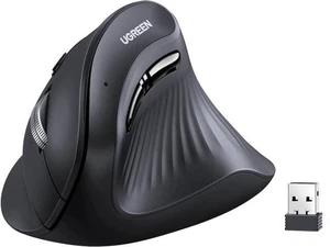 Vertical Wireless (Bluetooth 5.0+2.4G) Ergonomic Mouse with 5 Buttons 1000/1600/2000/4000 DPI Pre of Mouse Arm Vertical Mouse Compatible with PC/Laptop/Tablet Black Vertical Wireless (Bluetooth 5.0+2.4G) Ergonomic Mouse with 5 Buttons 1000/1600/2000/4000 DPI Pre of Mouse Arm Vertical Mouse Compatible with PC/Laptop/Tablet Black