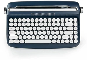 ACTTO B303 Wireless Typewriter Keyboard, Bluetooth Connection, Cute Retro Aesthetic Design with Inte ACTTO B303 Wireless Typewriter Keyboard, Bluetooth Connection, Cute Retro Aesthetic Design with Inte