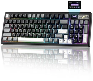 IF99 Wireless Mechanical Gaming Keyboard with Smart LCD Display, QMK/VIA Programmable BT/2.4G/USB-C IF99 Wireless Mechanical Gaming Keyboard with Smart LCD Display, QMK/VIA Programmable BT/2.4G/USB-C