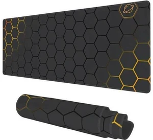 Desk Mat Black Gold Honeycomb Technology Extended Gaming Mouse Pad Large 31.5x11.8 Big Mouse Pad with Non-Slip Base and Stitched Edge Long Computer Keyboard Mouse Mat for Home Office Work Desk Mat Black Gold Honeycomb Technology Extended Gaming Mouse Pad Large 31.5x11.8 Big Mouse Pad with Non-Slip Base and Stitched Edge Long Computer Keyboard Mouse Mat for Home Office Work