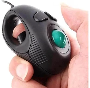 Portable Mini Finger Hand Held 4D USB Wired Trackball Mouse for Laptop Mac Window Computer Fits Left and Right Handed Users -Black Portable Mini Finger Hand Held 4D USB Wired Trackball Mouse for Laptop Mac Window Computer Fits Left and Right Handed Users -Black