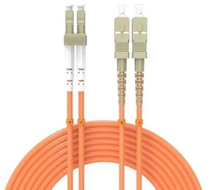30Meters 100ft LC/UPC-SC/UPC Multi-Mode Fiber Optic Cable LC to SC OM1 Jumper Optical Patch Cord Duplex 62.5/125um Orange LC-SC 30Meters 100ft LC/UPC-SC/UPC Multi-Mode Fiber Optic Cable LC to SC OM1 Jumper Optical Patch Cord Duplex 62.5/125um Orange LC-SC