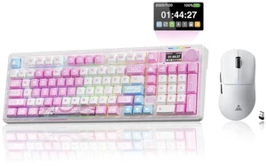 LINGBAO K98 Pro Wireless Keyboard and Mouse Combo for Gaming, Tri-Mode BT5.0/2.4G/USB-C Wired, 96% M LINGBAO K98 Pro Wireless Keyboard and Mouse Combo for Gaming, Tri-Mode BT5.0/2.4G/USB-C Wired, 96% M