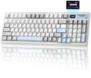 IF99 Wireless Mechanical Gaming Keyboard with Smart LCD Display, QMK/VIA Programmable BT/2.4G/USB-C IF99 Wireless Mechanical Gaming Keyboard with Smart LCD Display, QMK/VIA Programmable BT/2.4G/USB-C