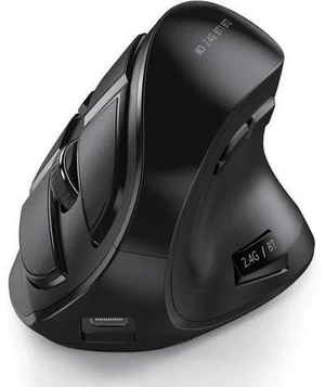 Ergonomic Mouse Wireless Vertical Mouse - Rechargeable Optical Mice for Multi-Purpose (Bluetooth 5.0 + Bluetooth 3.0 + USB Connection) Compatible Apple Mac and Windows Computers - Black Ergonomic Mouse Wireless Vertical Mouse - Rechargeable Optical Mice for Multi-Purpose (Bluetooth 5.0 + Bluetooth 3.0 + USB Connection) Compatible Apple Mac and Windows Computers - Black