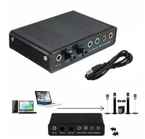 New USB Sound Card Channel 7.1 Audio Sound Card External Optical Adapter Optical Controller for PC Laptop Audio Adapter New USB Sound Card Channel 7.1 Audio Sound Card External Optical Adapter Optical Controller for PC Laptop Audio Adapter