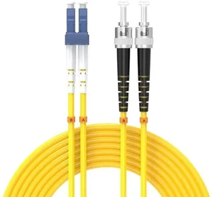 60Meters 196ft LC/UPC-ST/UPC Single-Mode Fiber Optic Cable LC to ST OS2 Jumper Optical Patch Cord Duplex 9/125um Yellow LC-ST 60Meters 196ft LC/UPC-ST/UPC Single-Mode Fiber Optic Cable LC to ST OS2 Jumper Optical Patch Cord Duplex 9/125um Yellow LC-ST