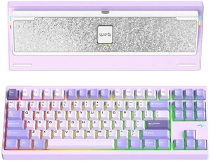 WOBKEY Crush 80 Reboot CNC Aluminum 5-Second Quick-Release Triple-Mode Connectivity Mechanical Keyboard with Superior Acoustics (Pro Purple) WOBKEY Crush 80 Reboot CNC Aluminum 5-Second Quick-Release Triple-Mode Connectivity Mechanical Keyboard with Superior Acoustics (Pro Purple)